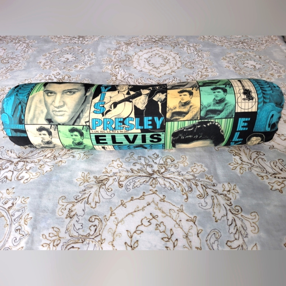 EC. Vintage Elvis Presley Bolster Pillow.